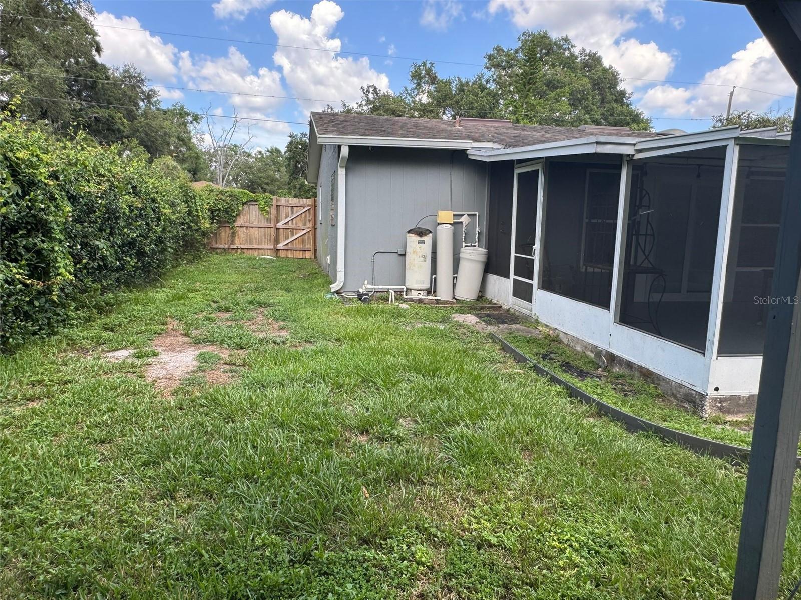 Back side of home