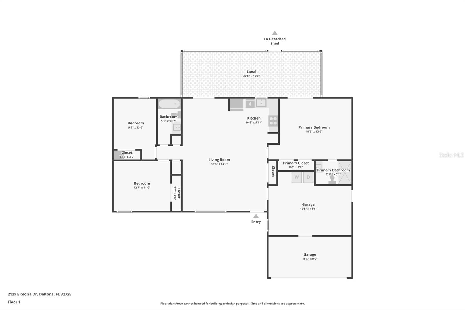 2129 E GLORIA DR, DELTONA, FL, 32725