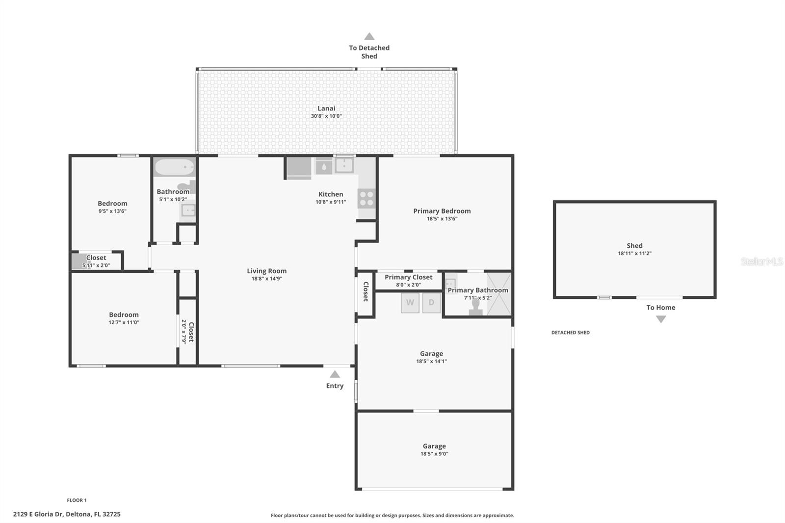 2129 E GLORIA DR, DELTONA, FL, 32725
