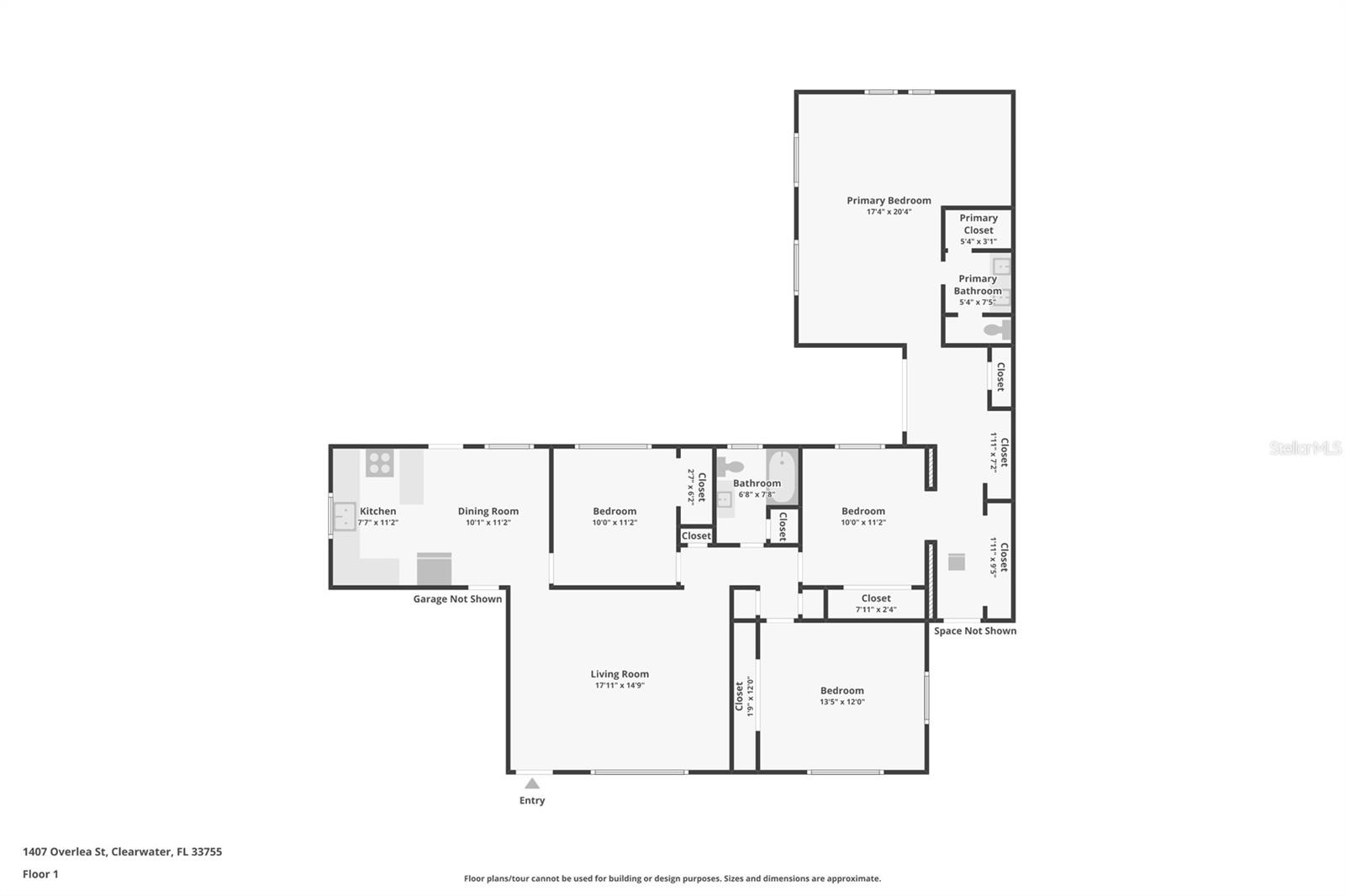 1407 OVERLEA ST, CLEARWATER, FL, 33755