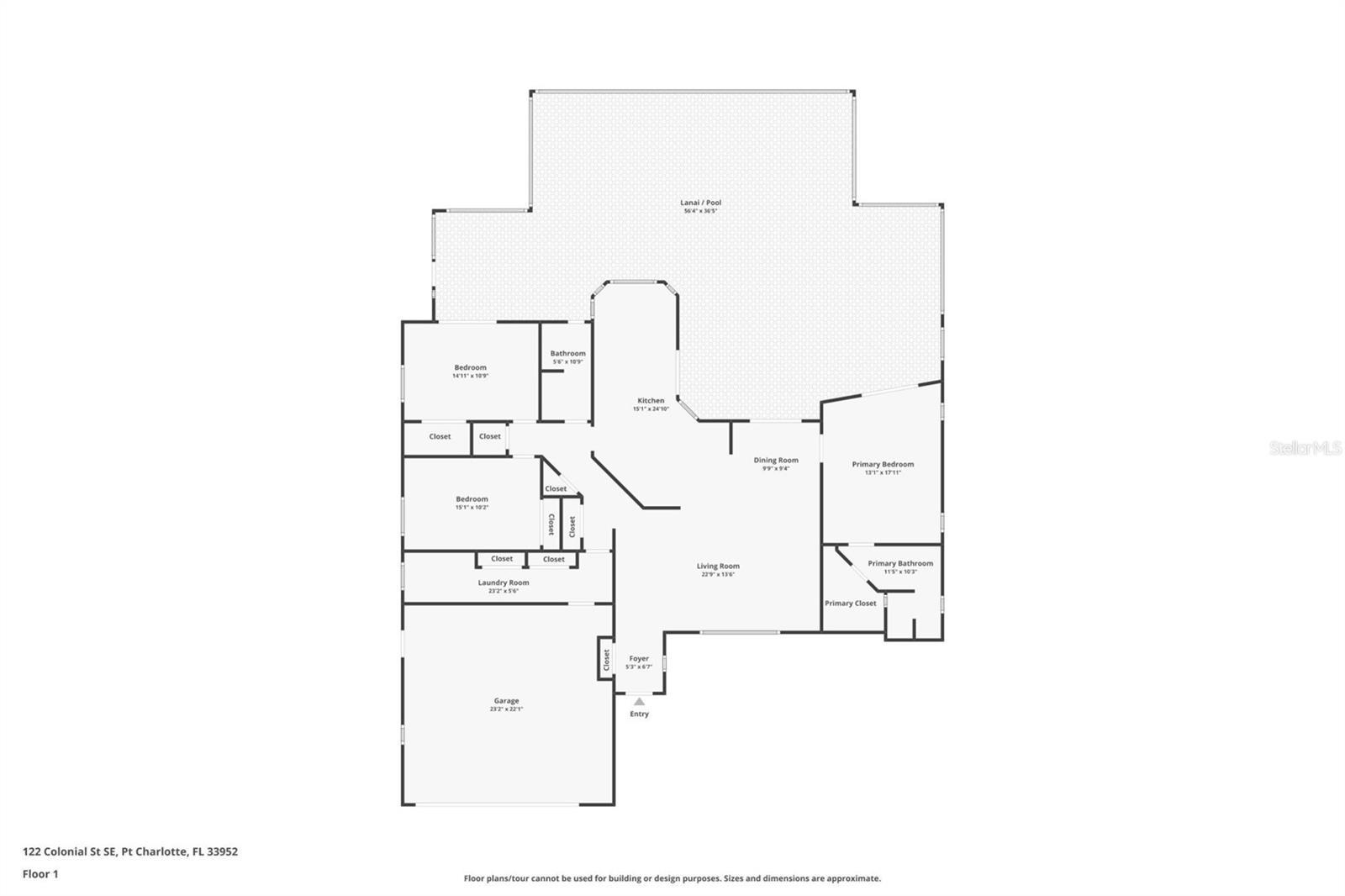 122 COLONIAL ST SE, PORT CHARLOTTE, FL, 33952