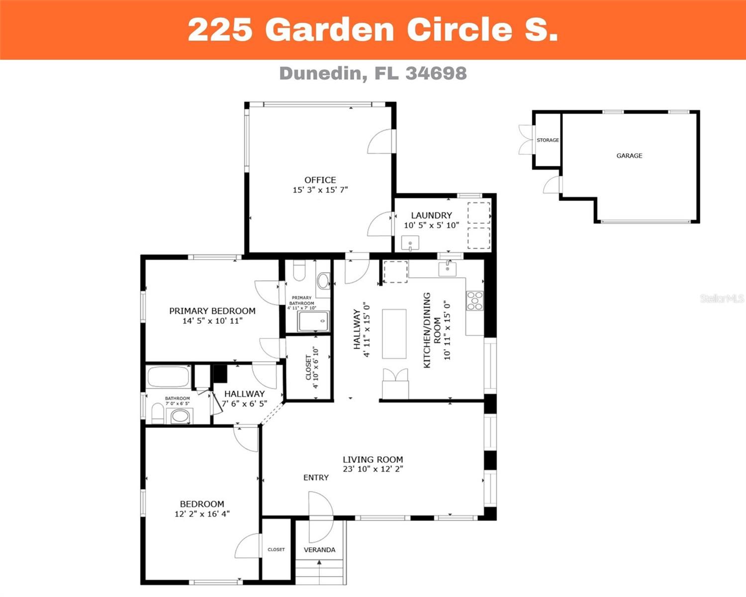 225 GARDEN CIR S, DUNEDIN, FL, 34698