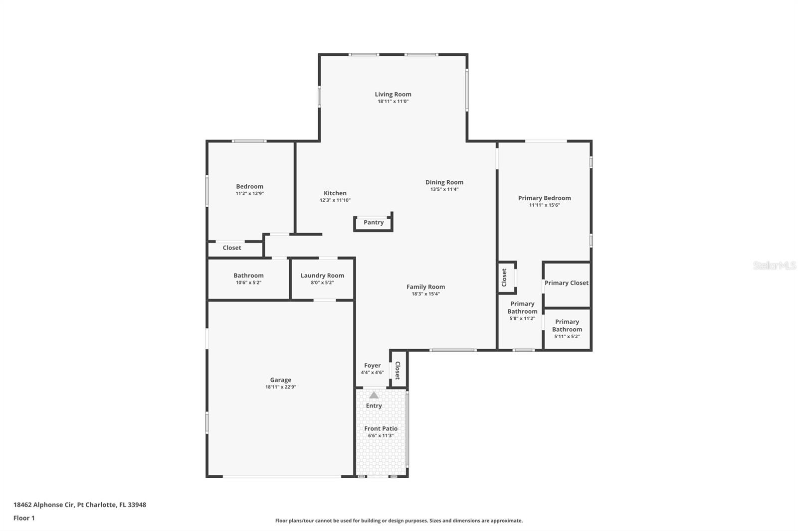 18462 ALPHONSE CIR, PORT CHARLOTTE, FL, 33948
