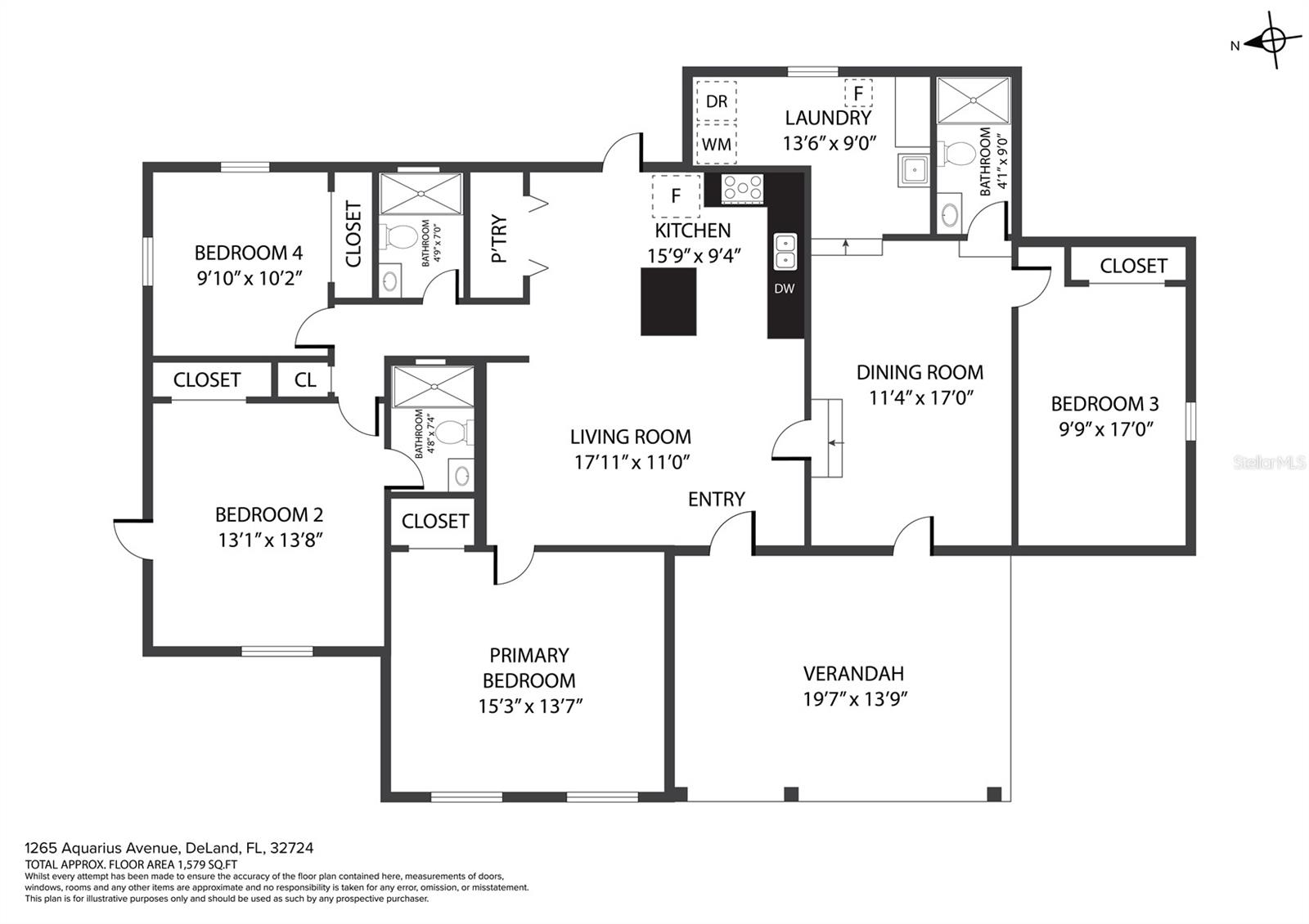 1265 AQUARIUS AVE, DELAND, FL, 32724