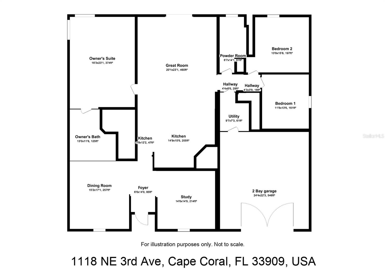 1118 NE 3RD AVE, CAPE CORAL, FL, 33909