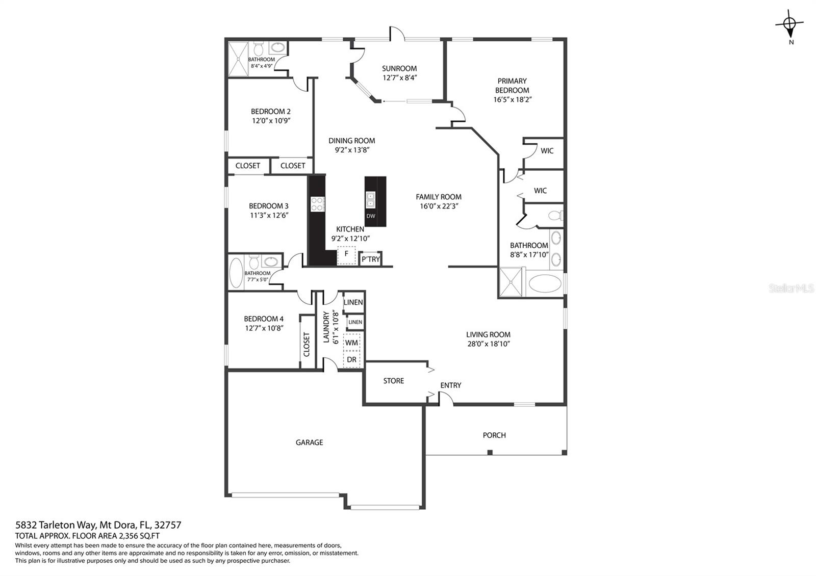 5832 TARLETON WAY, MOUNT DORA, FL, 32757