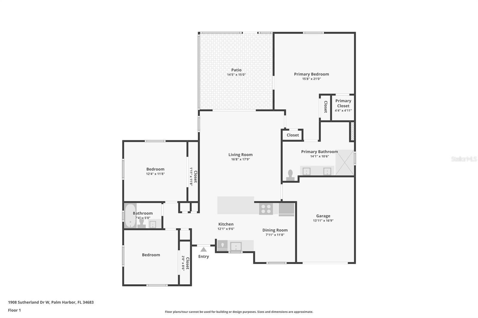 1908 SUTHERLAND DR W, PALM HARBOR, FL, 34683