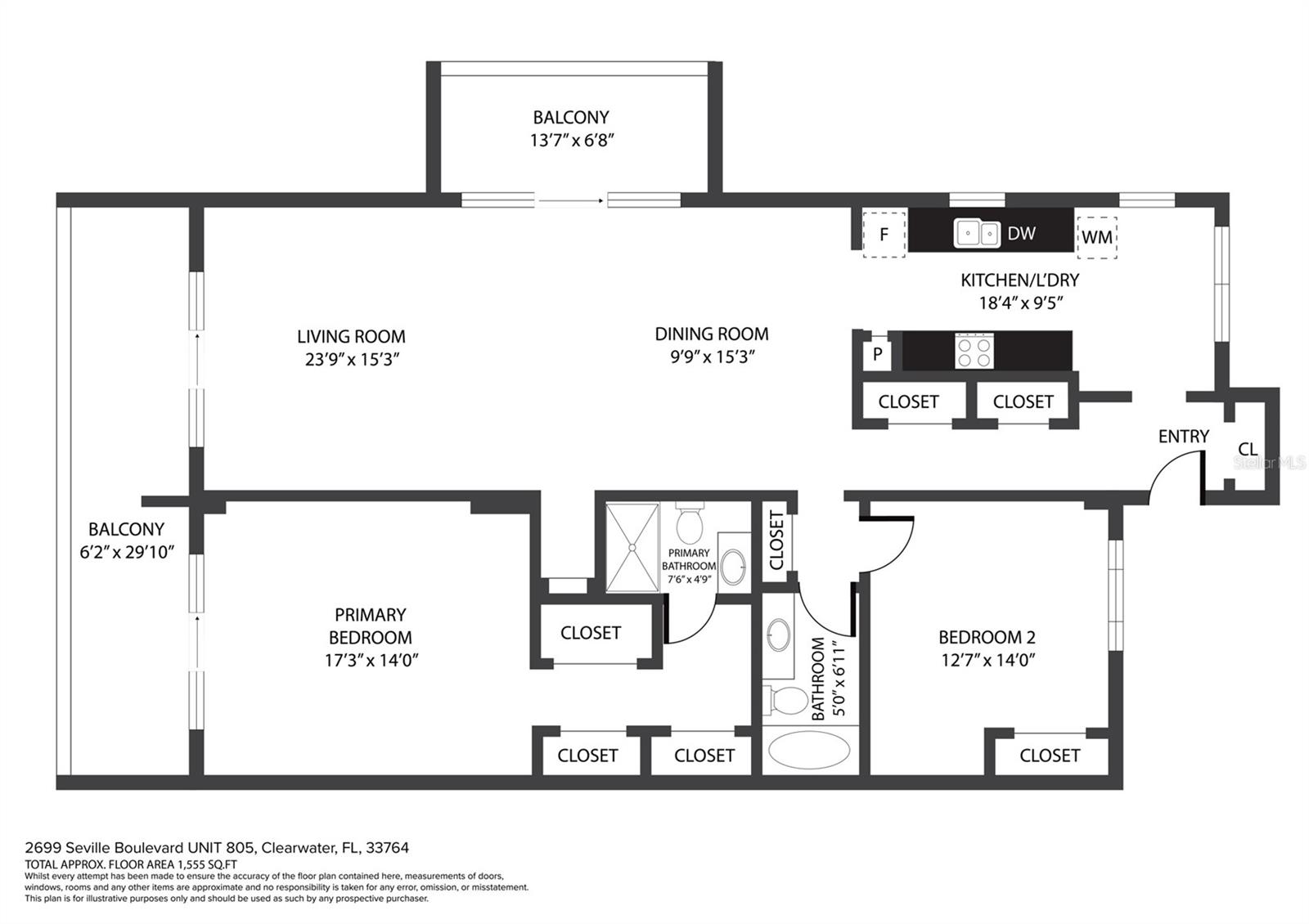 2699 SEVILLE BLVD #805, CLEARWATER, FL, 33764