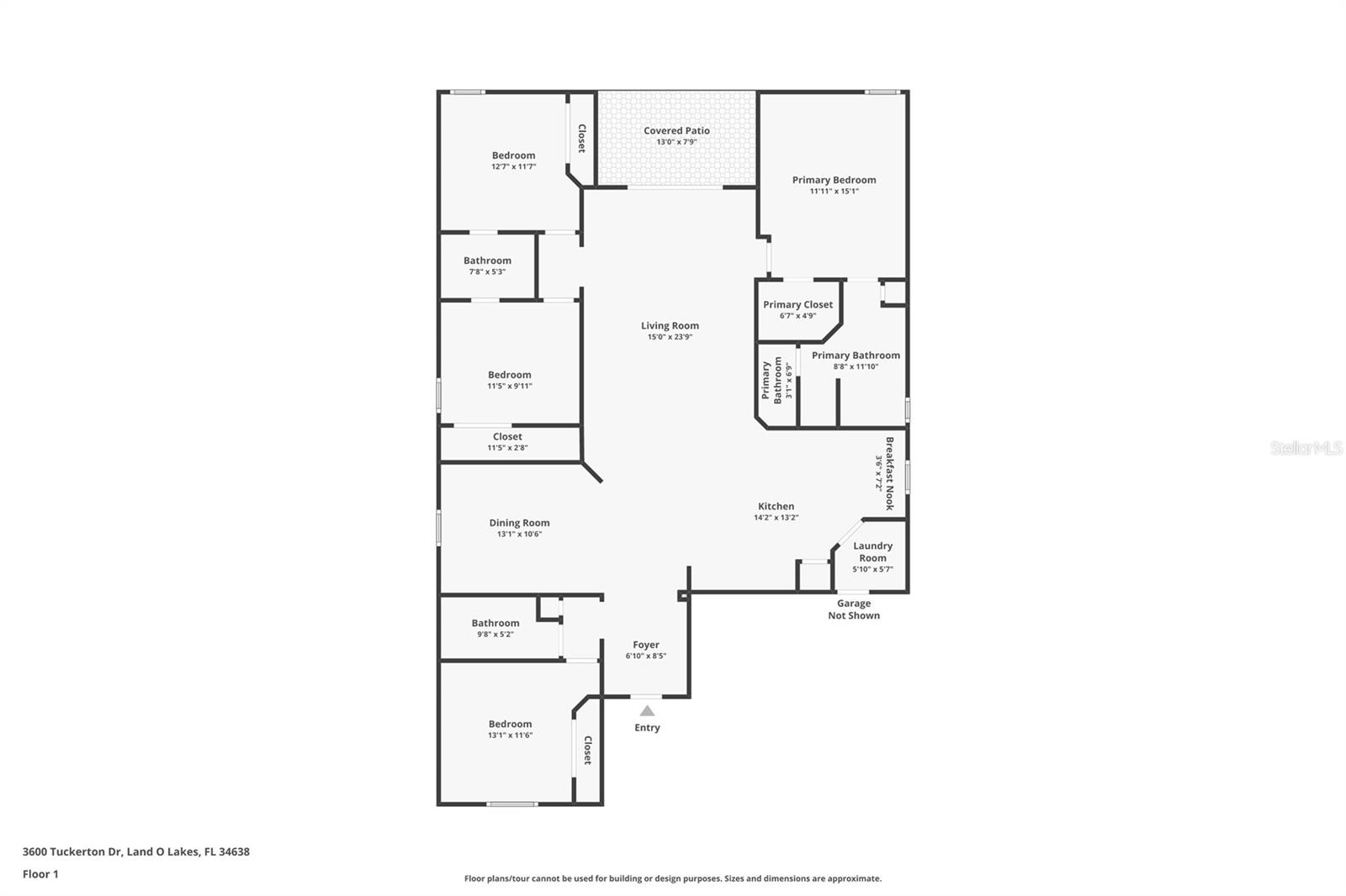 3600 TUCKERTON DR, LAND O LAKES, FL, 34638