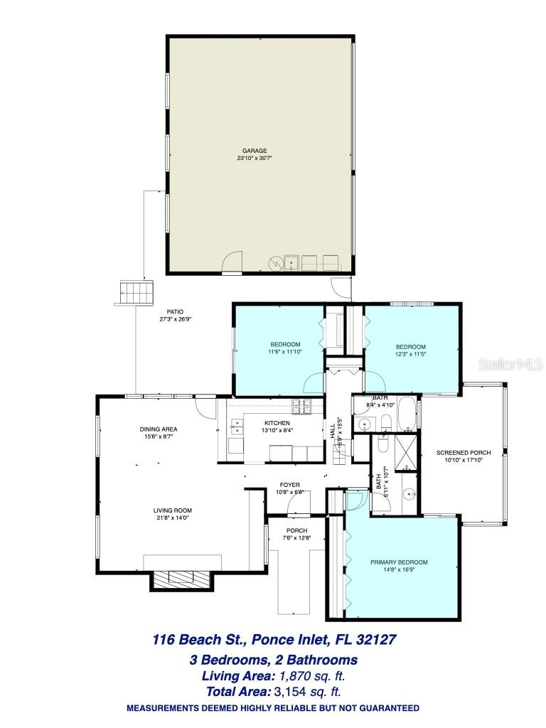116 BEACH ST, PONCE INLET, FL, 32127