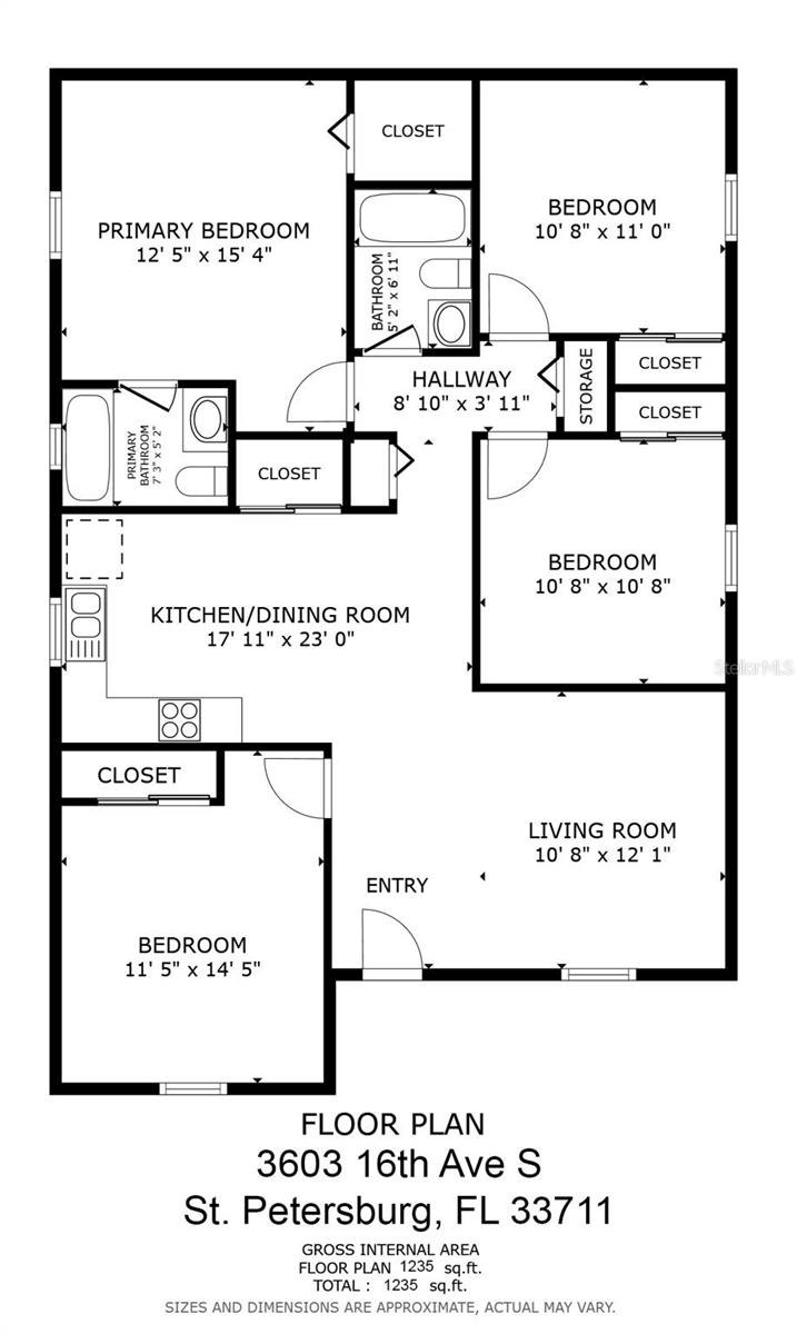3603 16TH AVE S, ST PETERSBURG, FL, 33711