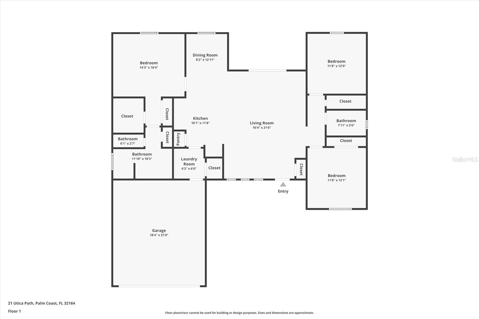 21 UTICA PATH, PALM COAST, FL, 32164
