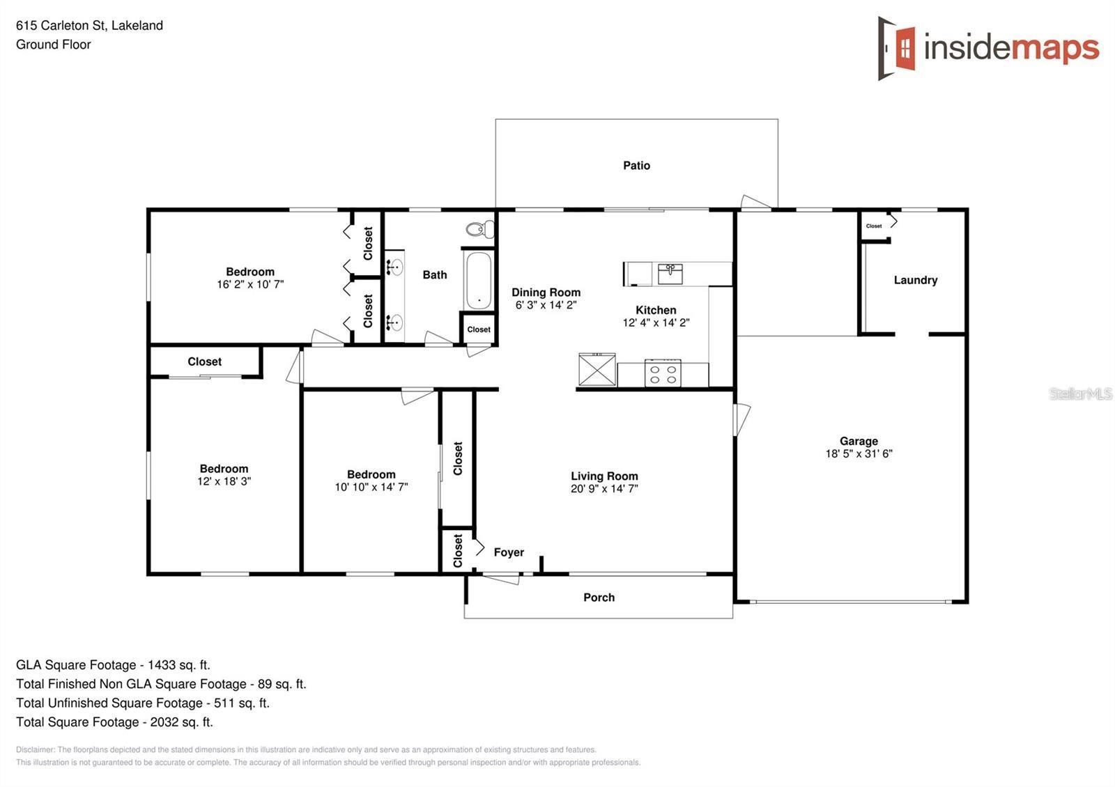615 CARLETON ST, LAKELAND, FL, 33803