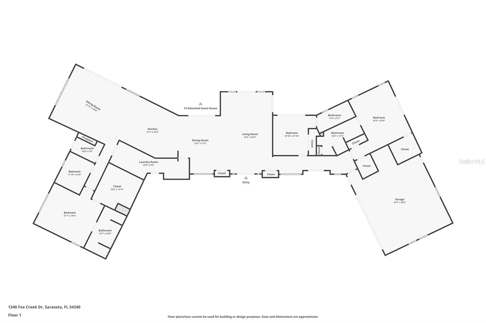 1240 FOX CREEK DR, SARASOTA, FL, 34240