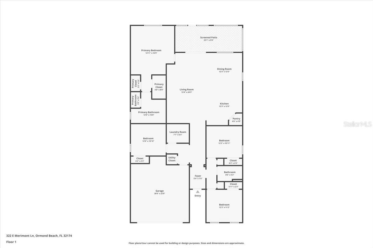 322 E MERIMONT LN, ORMOND BEACH, FL, 32174
