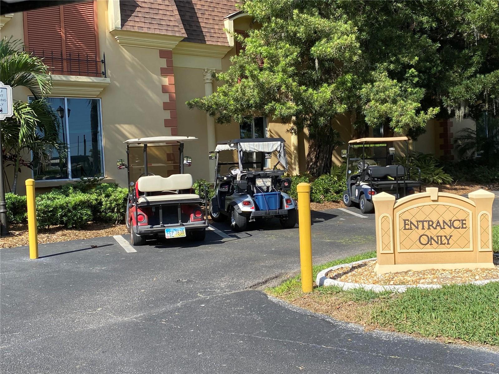Golf Cart Parking, everywhere!