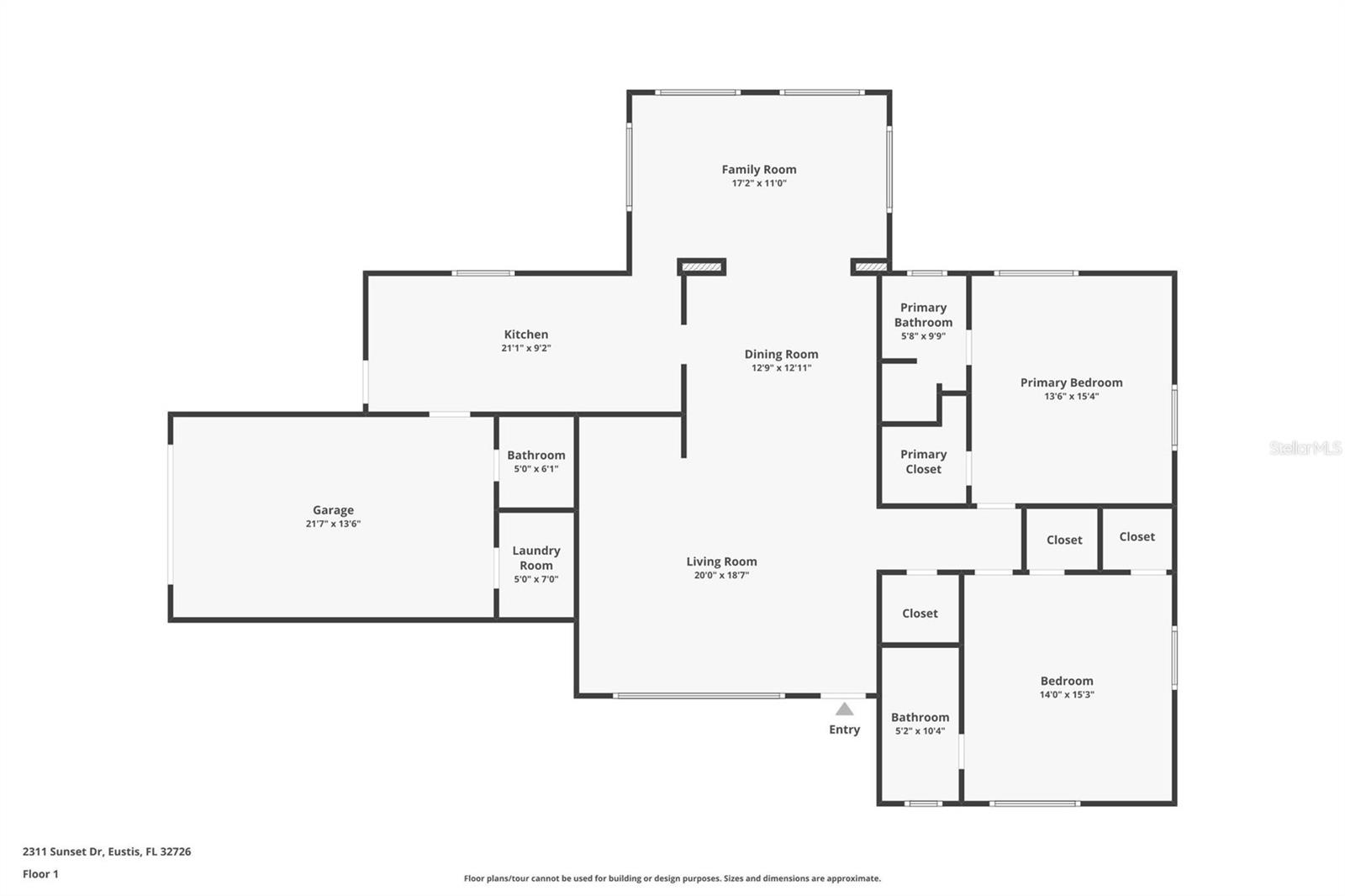 2311 SUNSET DR, EUSTIS, FL, 32726