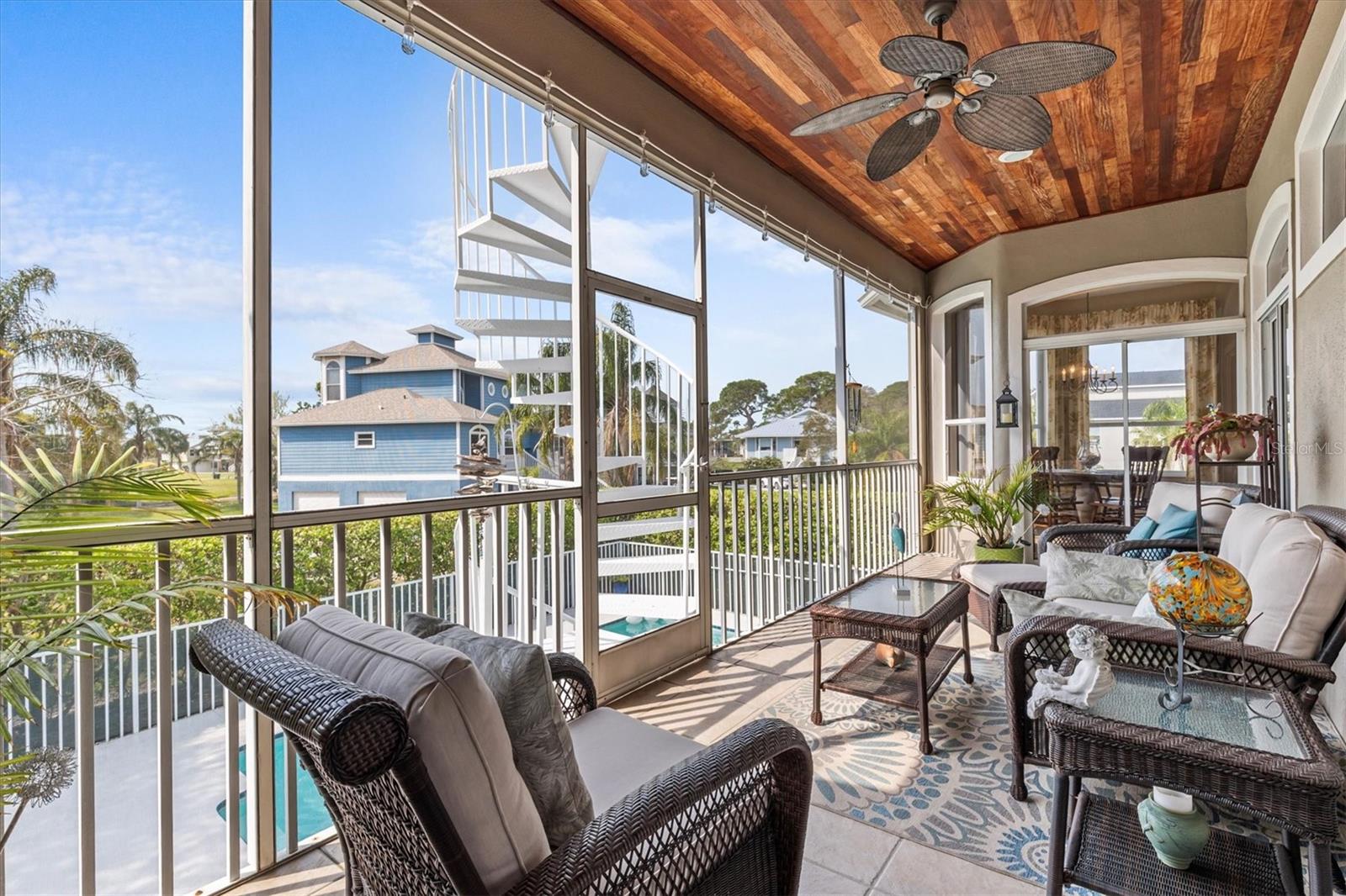 balcony off kitchen and living room