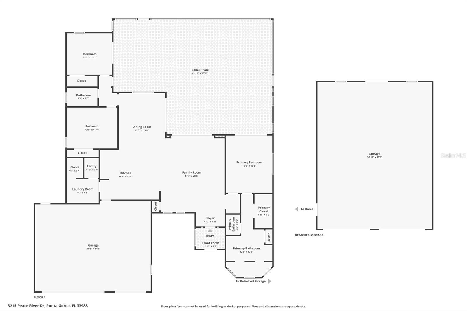 3215 PEACE RIVER DR, PUNTA GORDA, FL, 33983