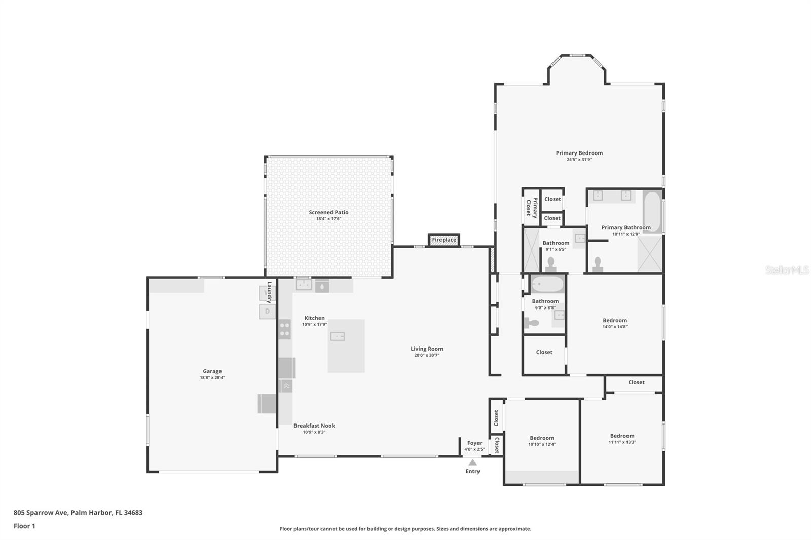 805 SPARROW AVE, PALM HARBOR, FL, 34683