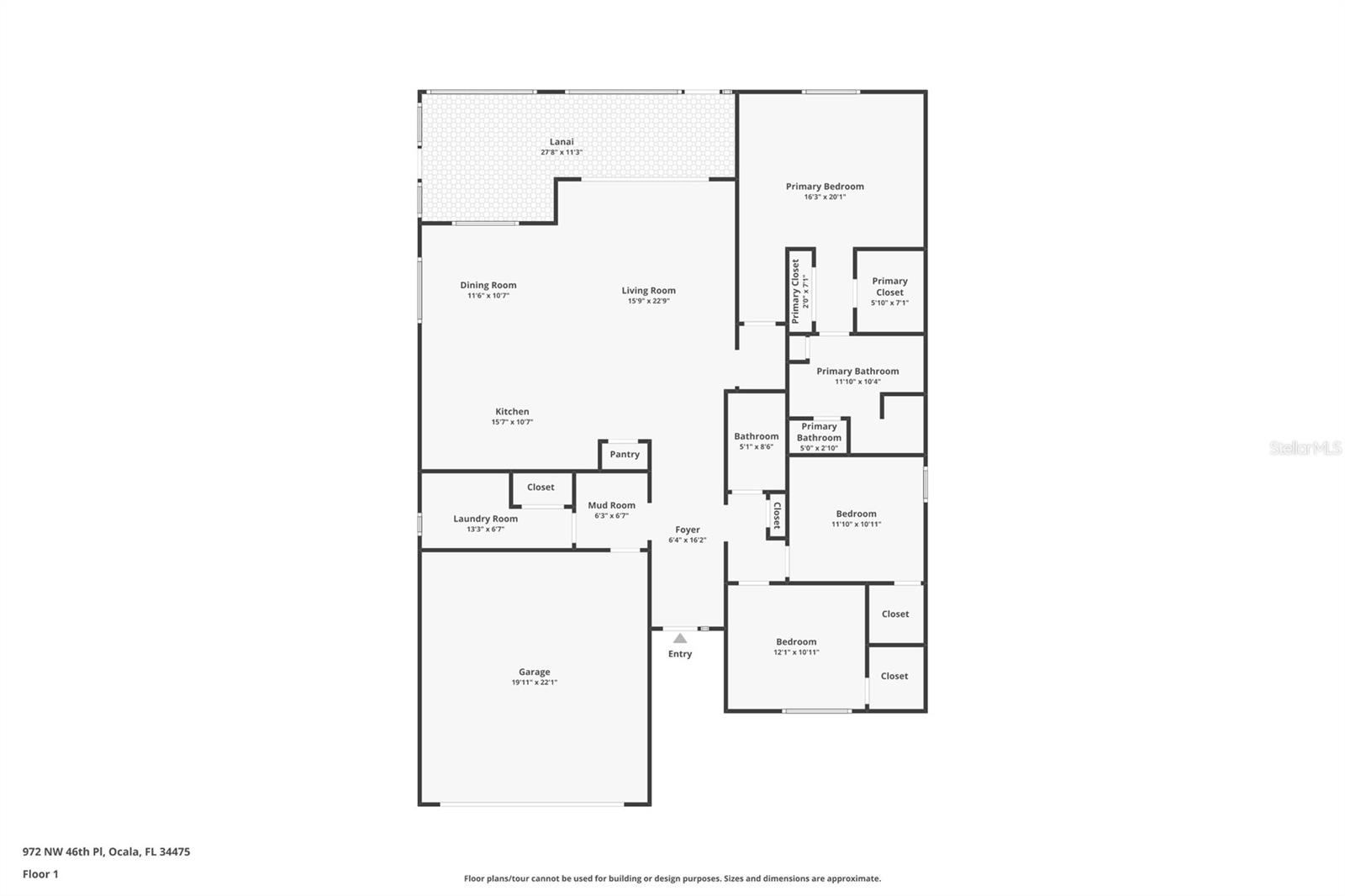 972 NW 46TH PL, OCALA, FL, 34475