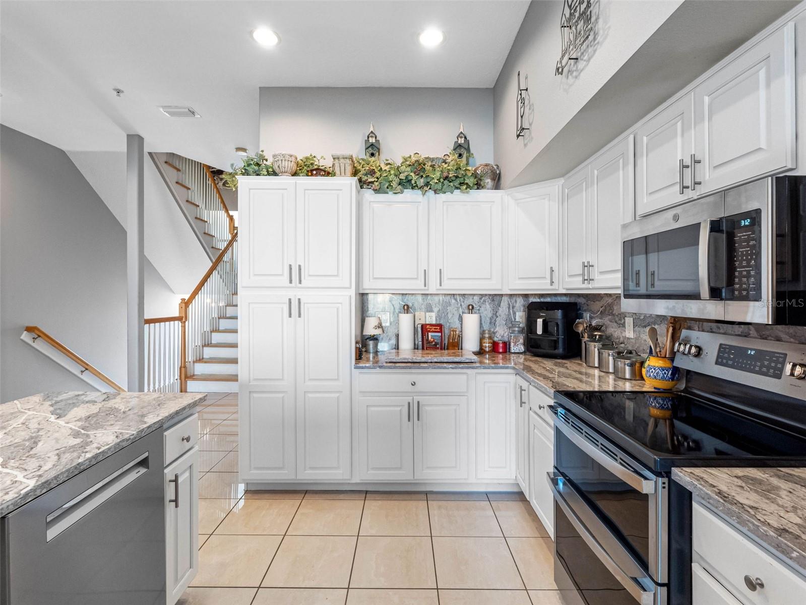 Kitchen with large pantry