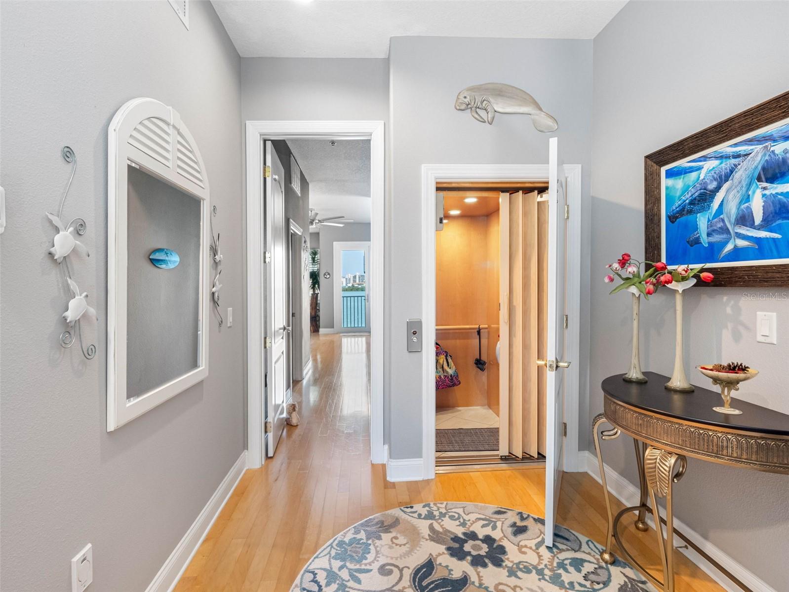 Take the Elevator to all 4 floors