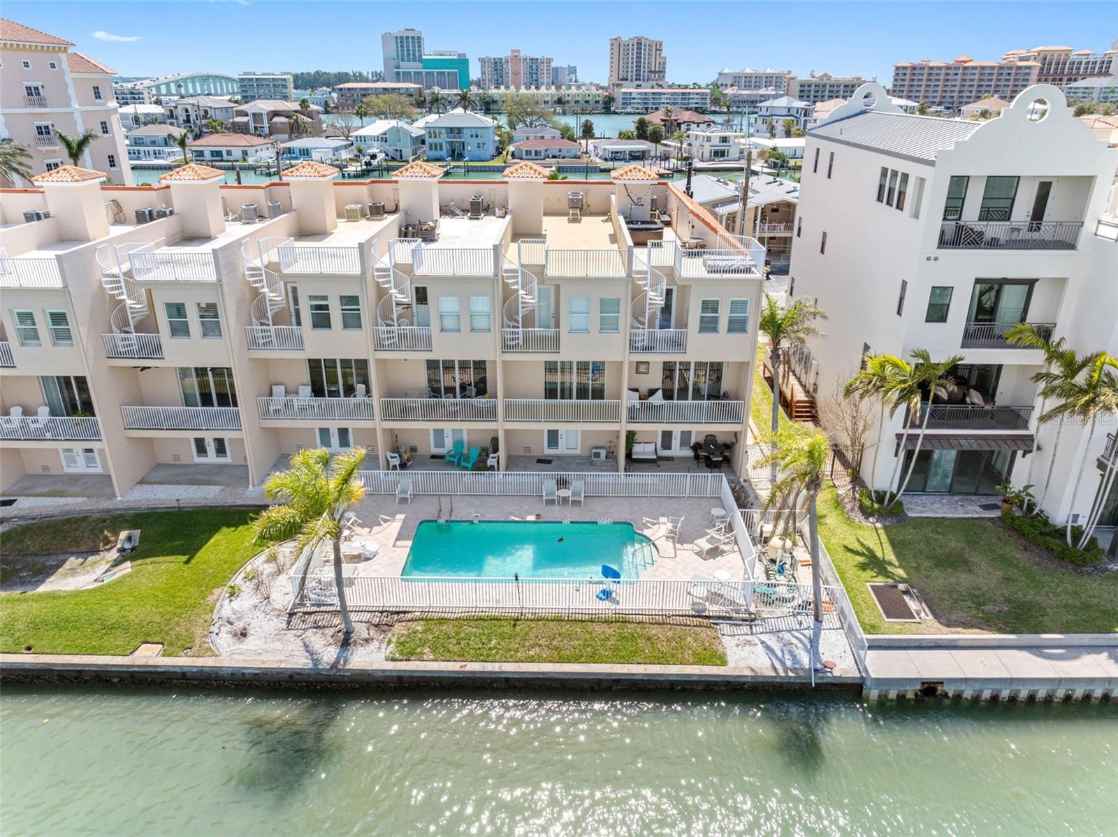 Community heated pool