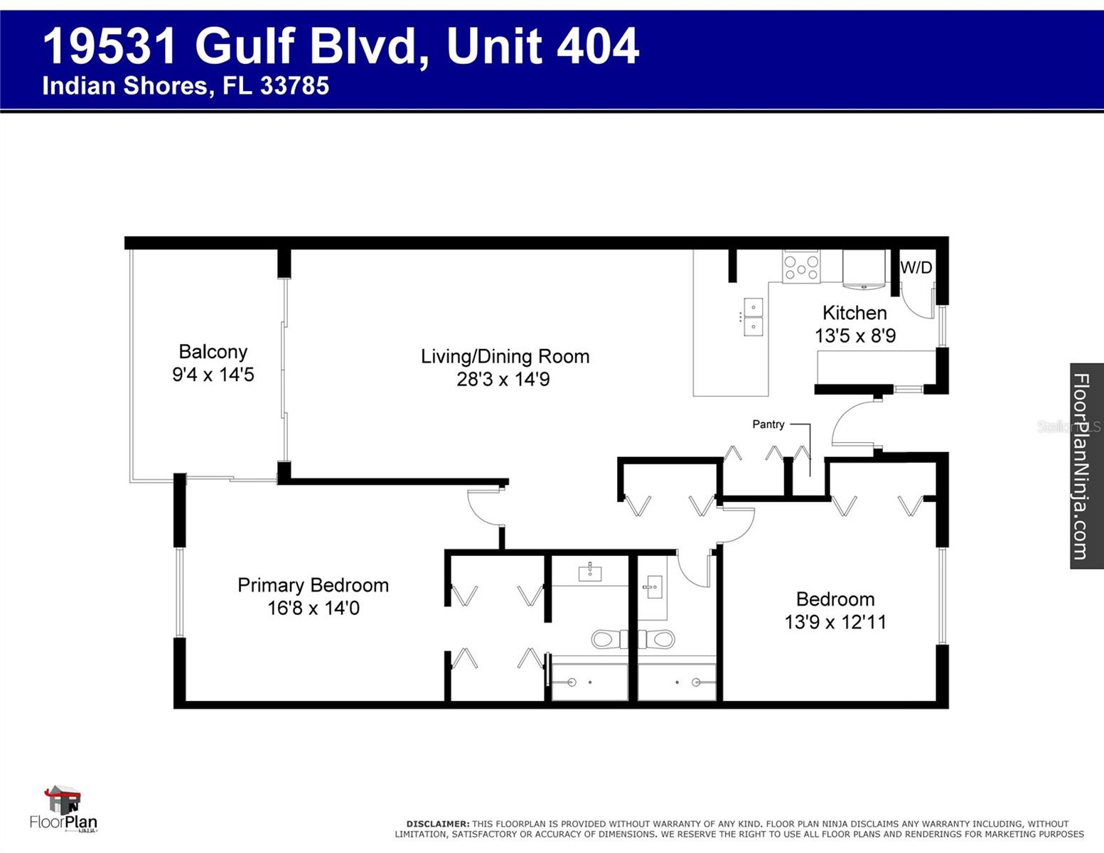 19531 GULF BLVD #404, INDIAN SHORES, FL, 33785
