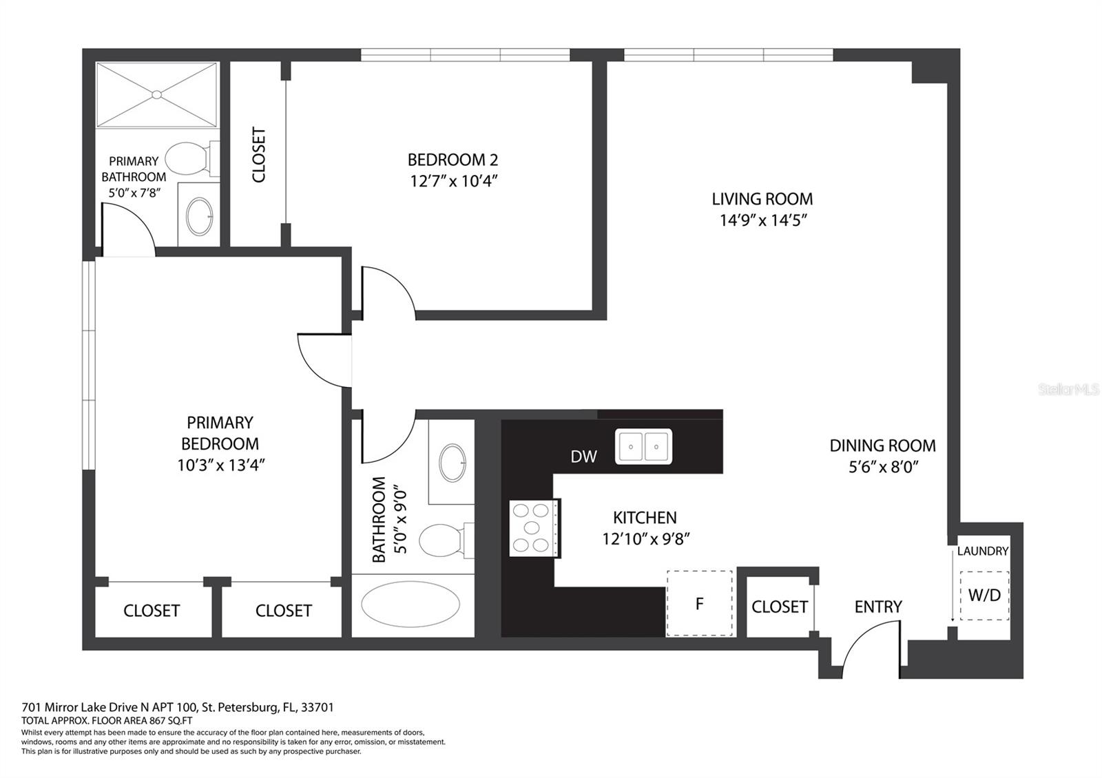 701 MIRROR LAKE DR N #100, ST PETERSBURG, FL, 33701