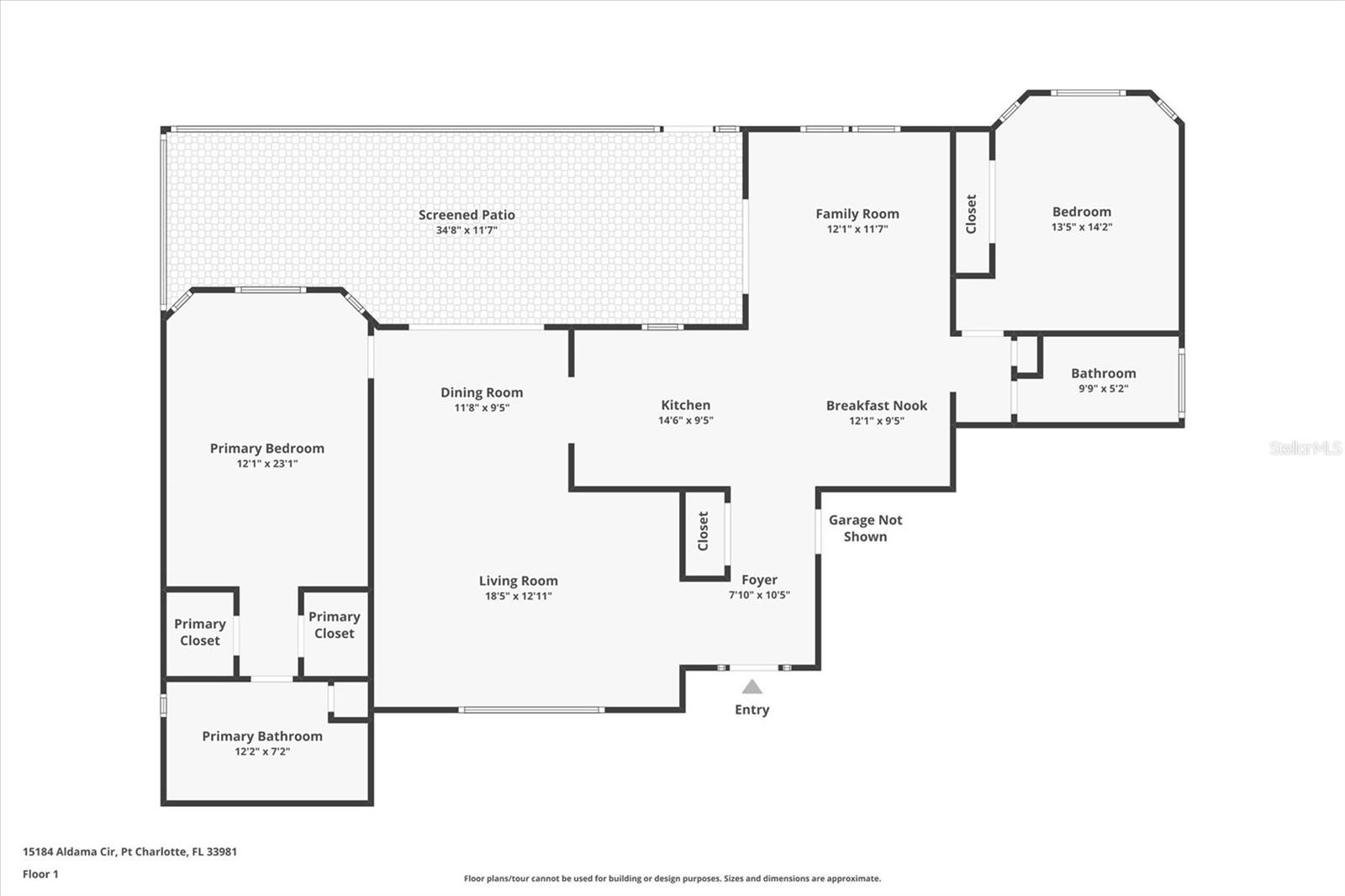15184 ALDAMA CIR, PORT CHARLOTTE, FL, 33981