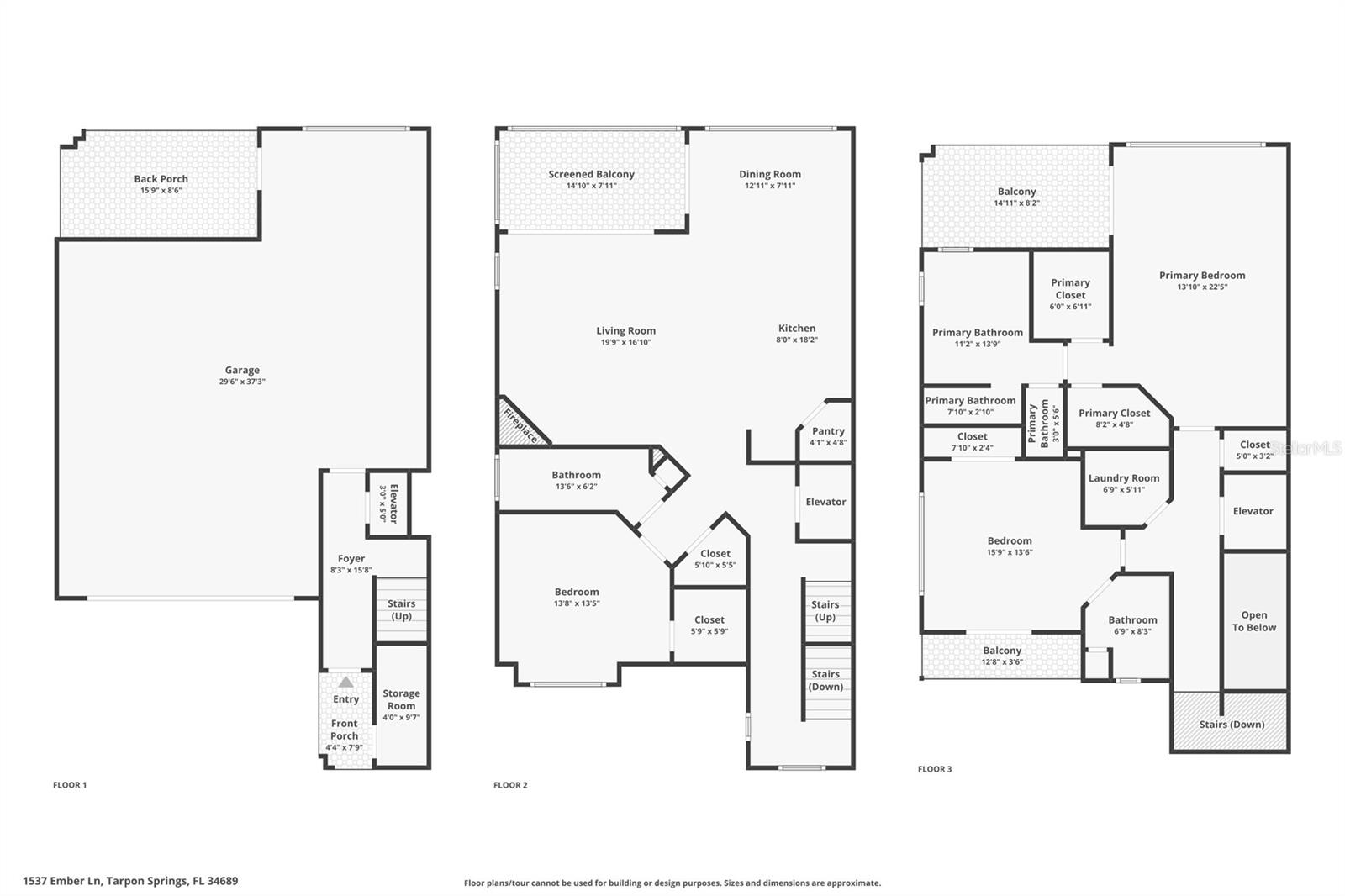 1537 EMBER LN, TARPON SPRINGS, FL, 34689