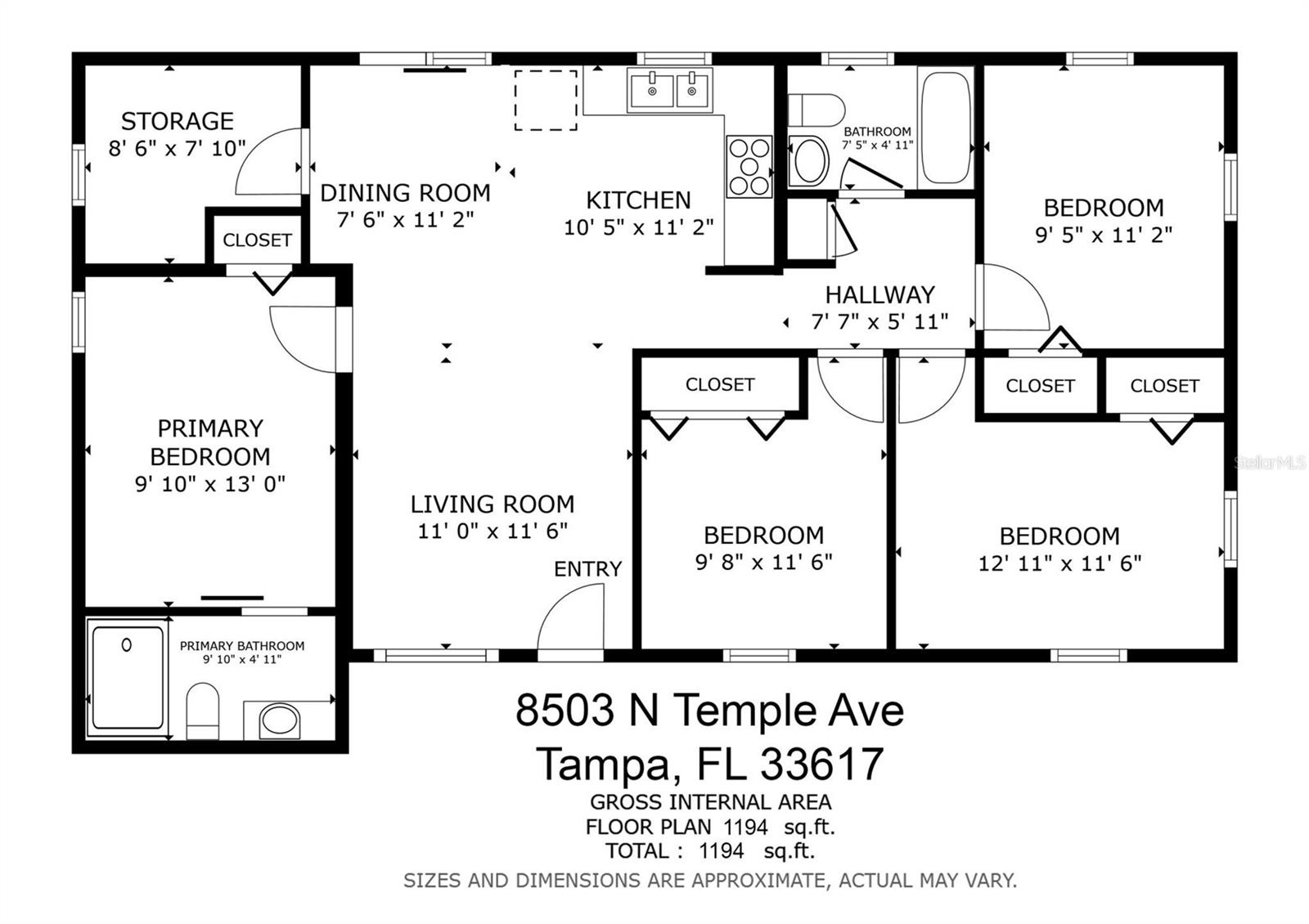 8503 N TEMPLE AVE, TAMPA, FL, 33617
