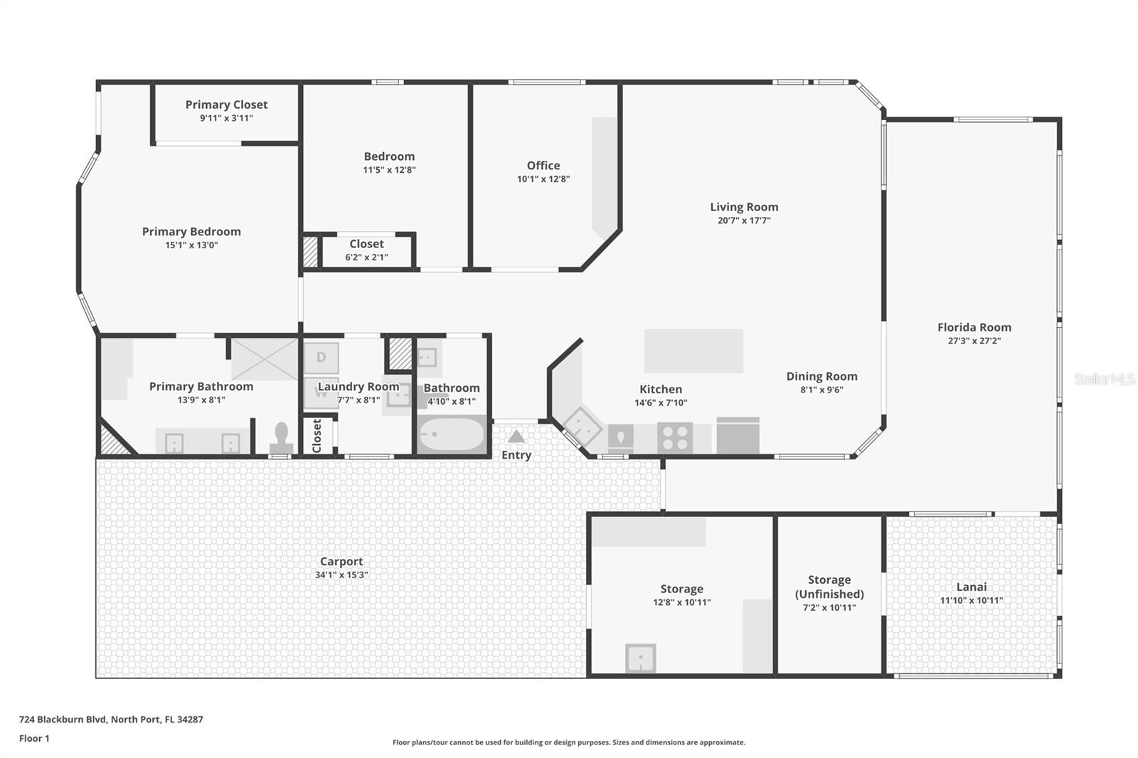 724 BLACKBURN BLVD, NORTH PORT, FL, 34287