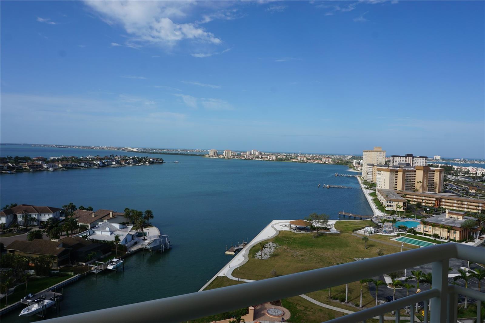 From your privet balcony