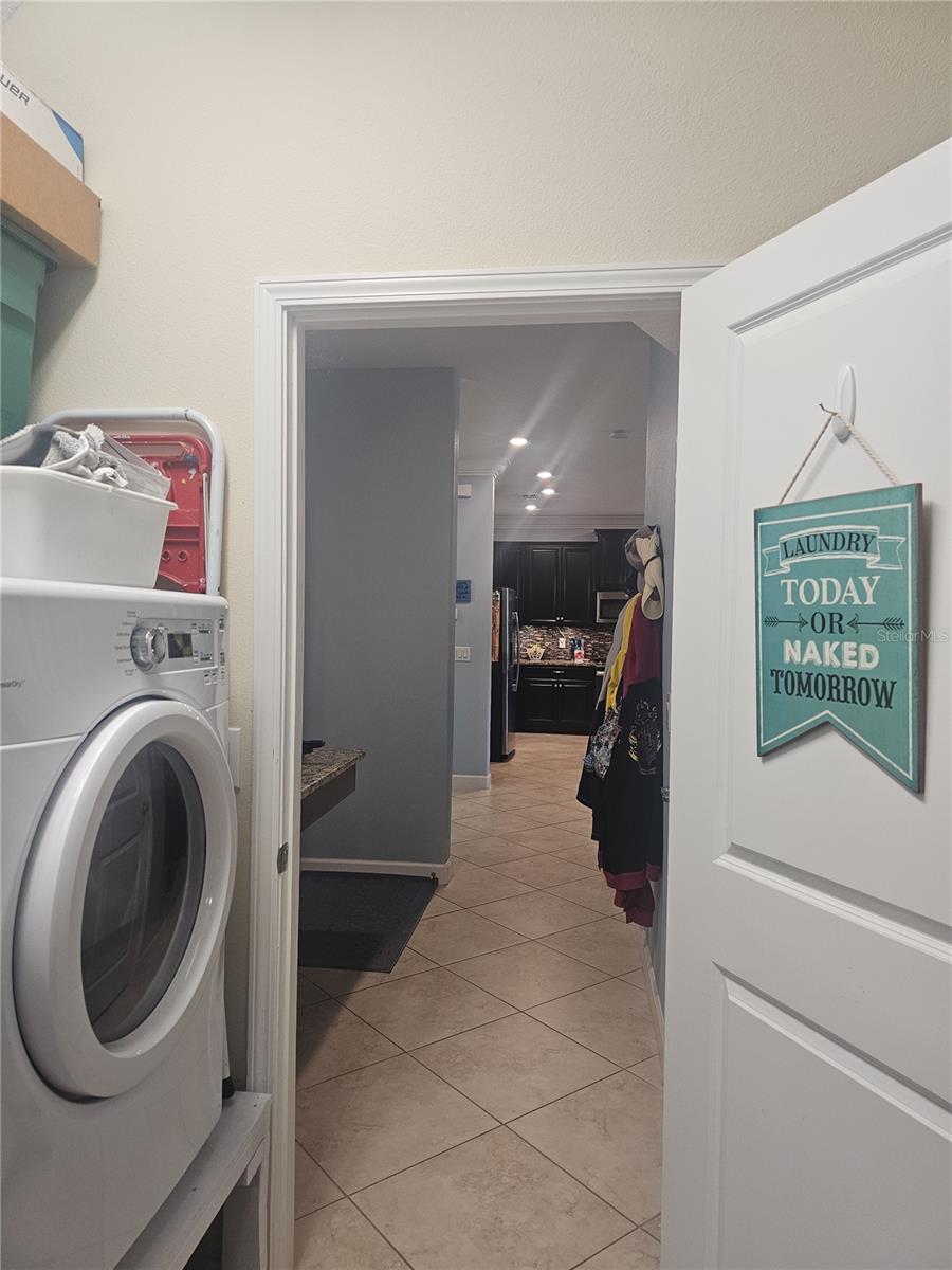 Laundry off Primary Closet