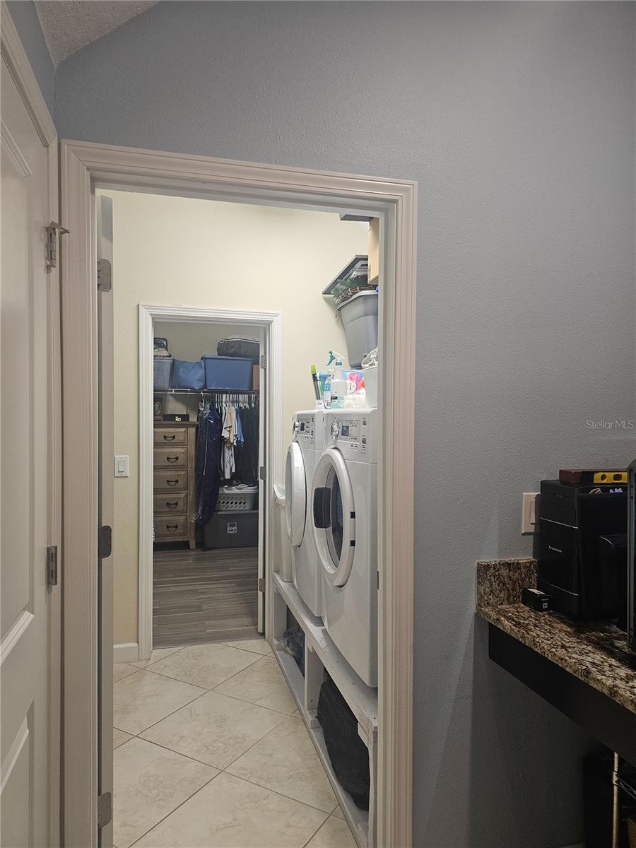 Drop Zone at Garage Entry