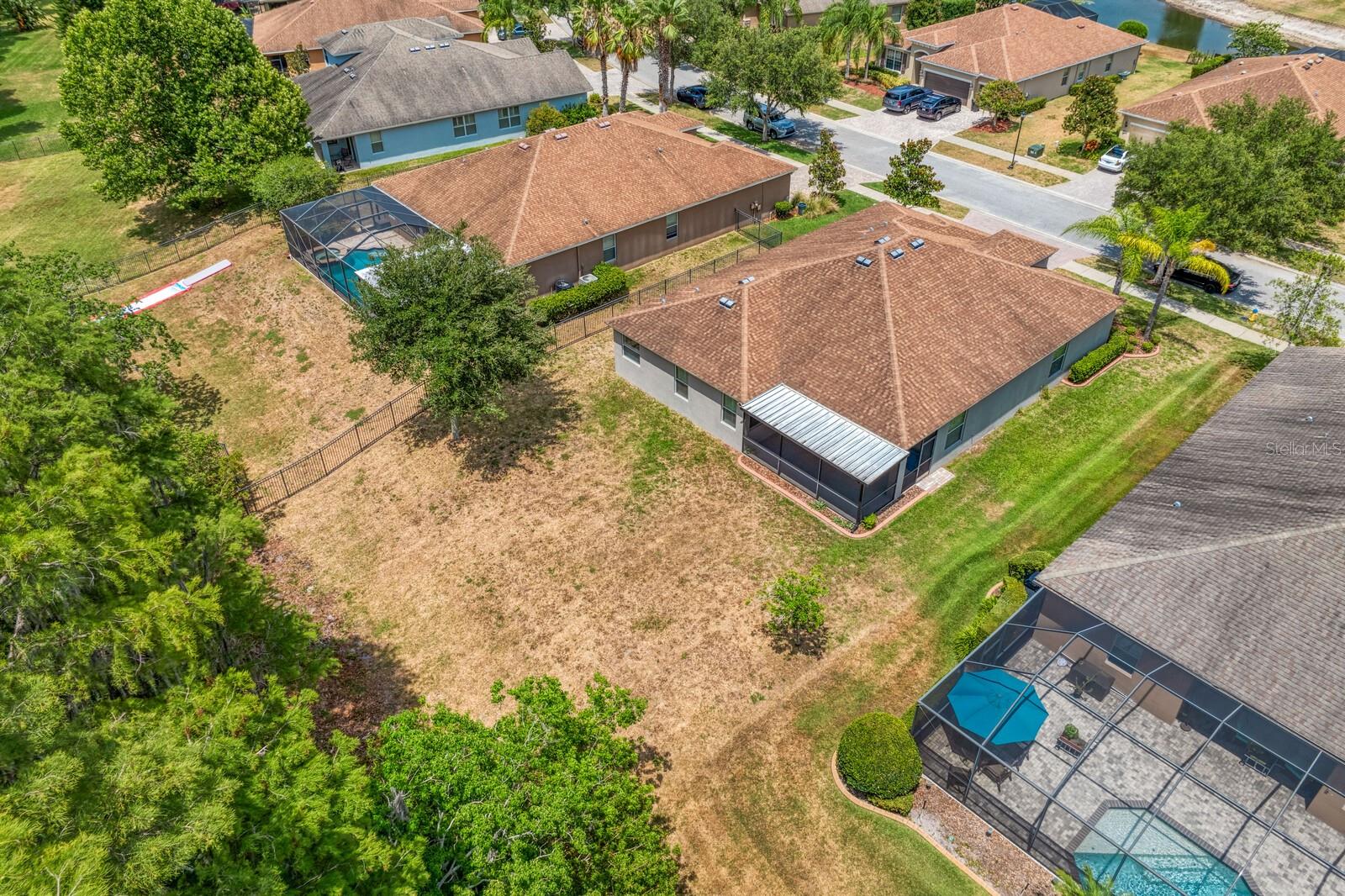 Plenty of room to play in the nearly quarter-acre lot
