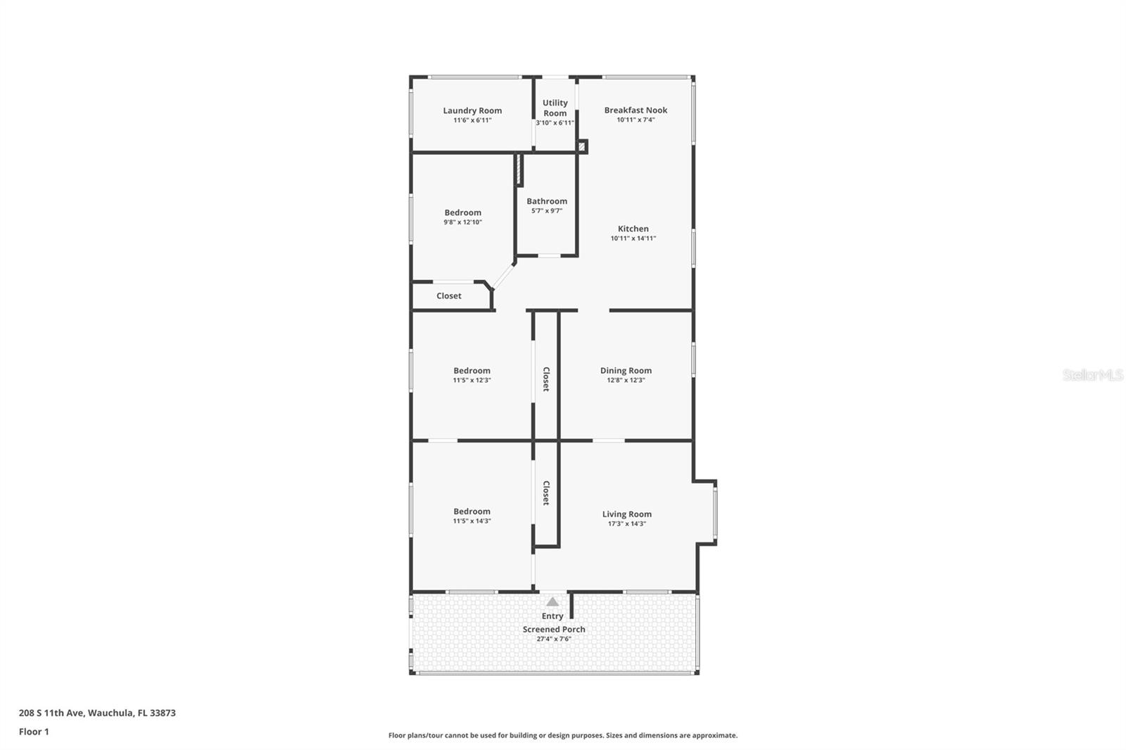 208 S 11TH AVE, WAUCHULA, FL, 33873