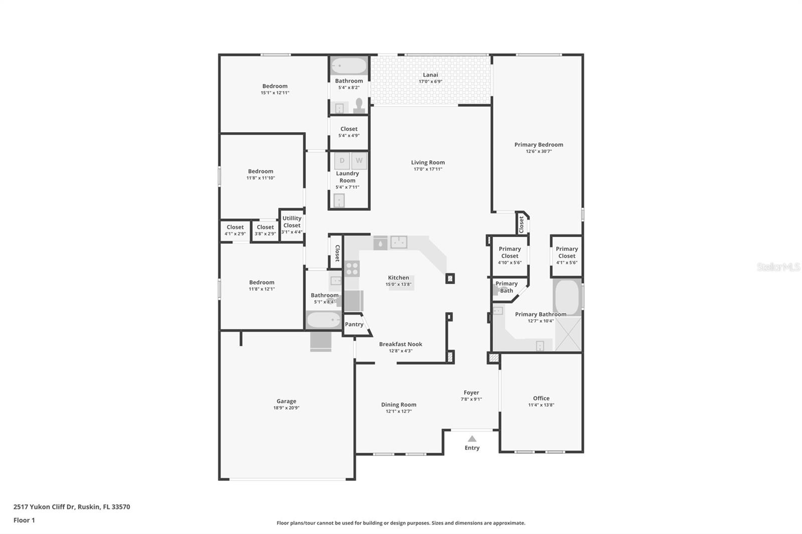 2517 YUKON CLIFF DR, RUSKIN, FL, 33570