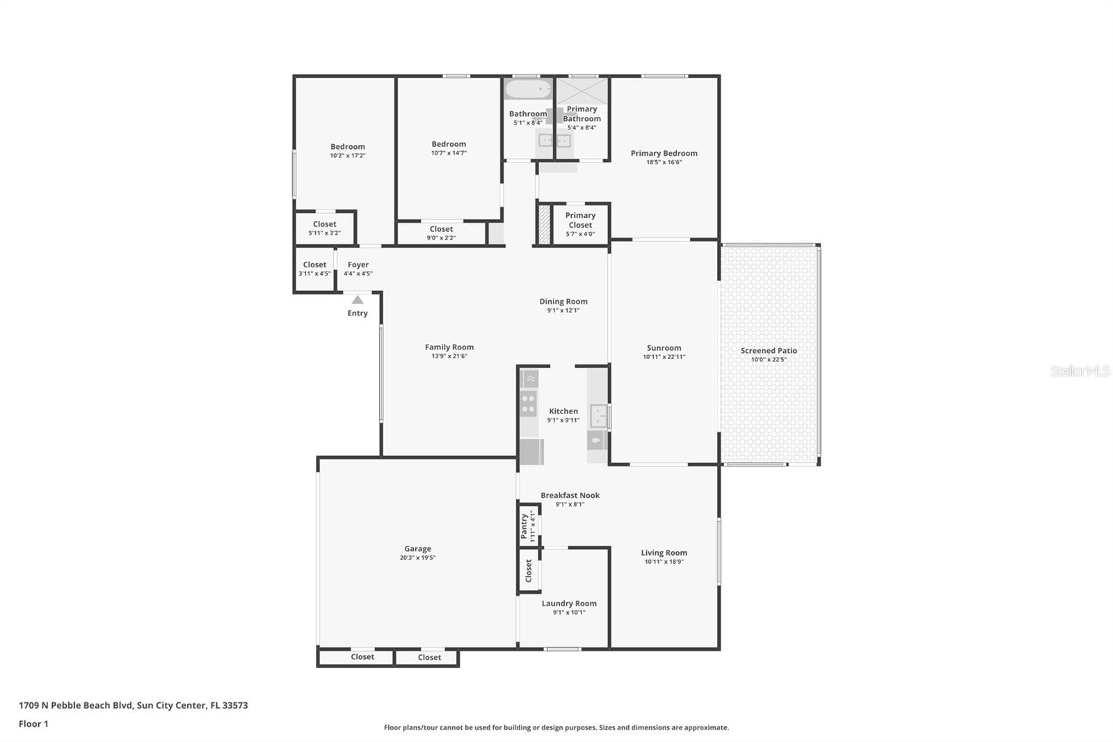 1709 N PEBBLE BEACH BLVD, SUN CITY CENTER, FL, 33573