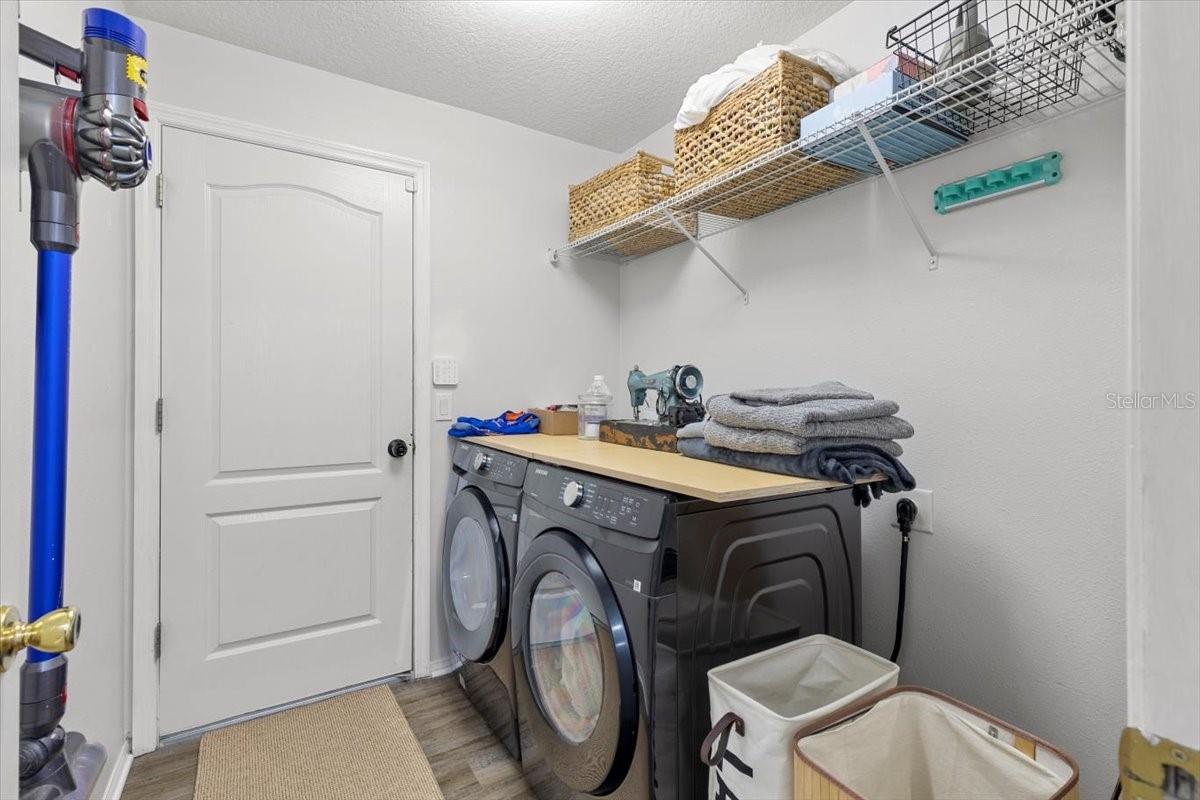 Interior laundry room