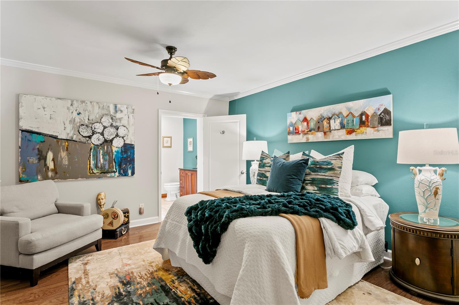 Bedroom 2 with built-in closet.
