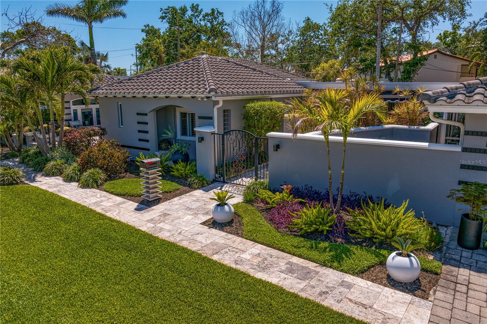 Professionally landscaped private yard.
