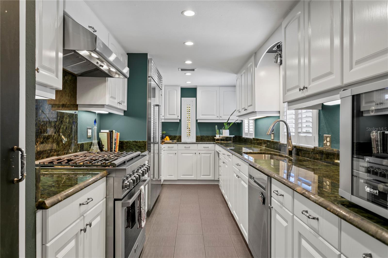 Ceramic tile in Kitchen.