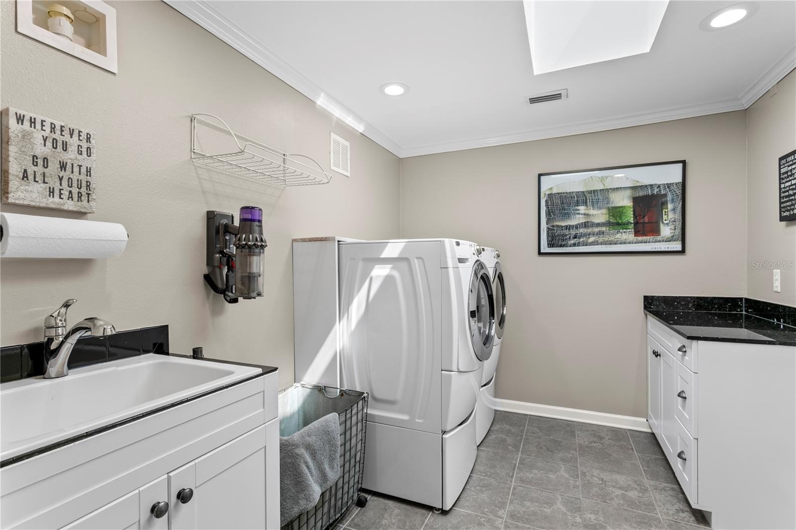 Spacious Laundry room.