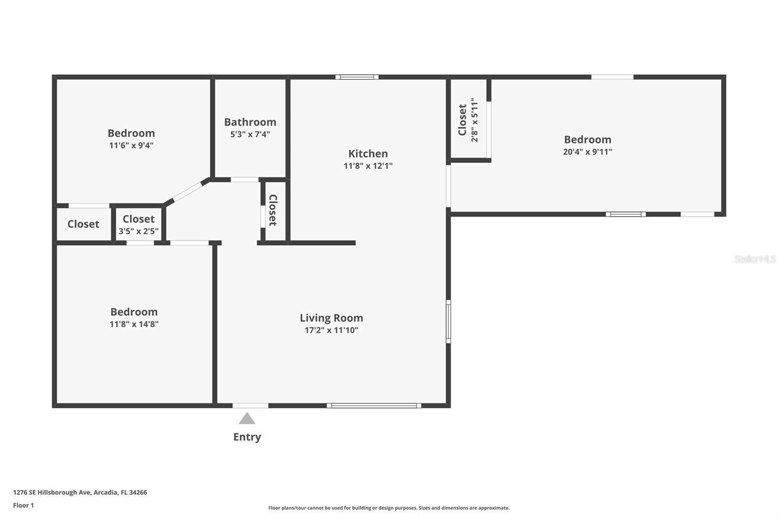 1276 SE HILLSBOROUGH, ARCADIA, FL, 34266