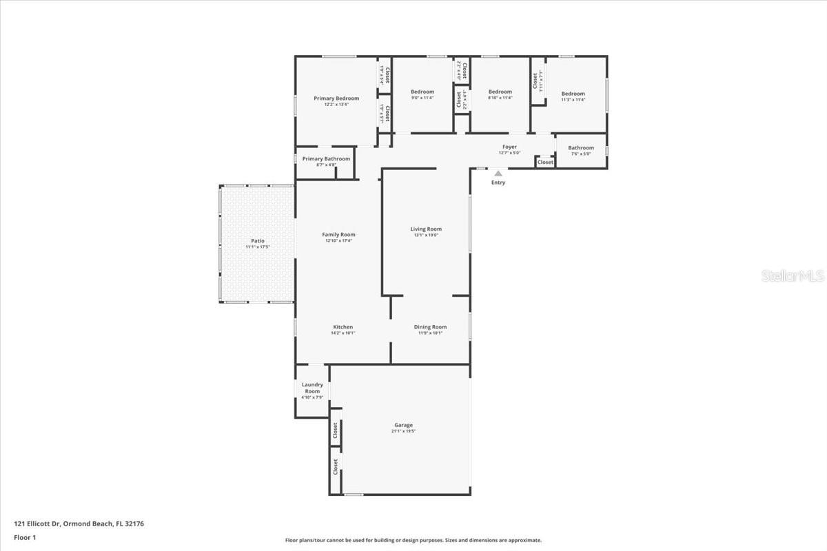 121 ELLICOTT DR, ORMOND BEACH, FL, 32176