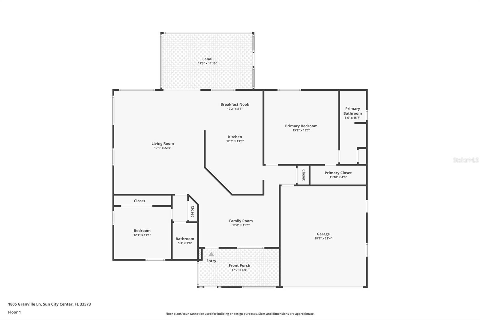 1805 GRANVILLE LN, SUN CITY CENTER, FL, 33573