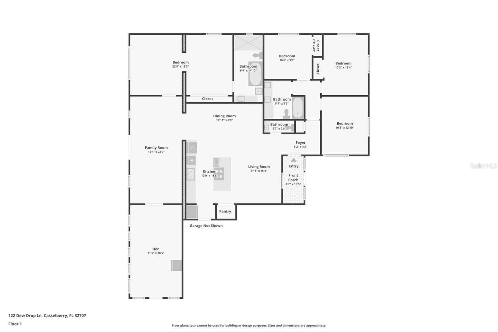 122 DEW DROP LN, CASSELBERRY, FL, 32707